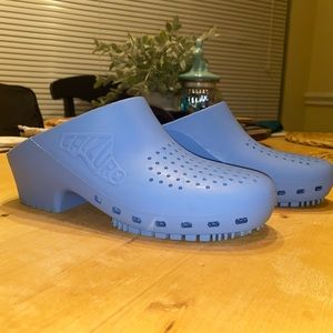 Light Blue Calzuro Clogs with Holes